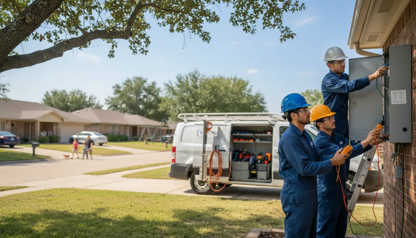 Certified electrician providing emergency electrical services in Canute, OK